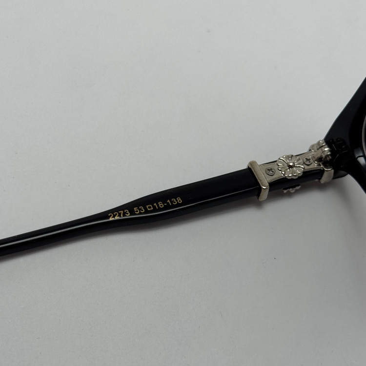 عینک بلوکات کروم هارتز مشکی نقره ای Chrome Hearts 2273 با پک کامل کروم هارتز - کیفیت مستر
