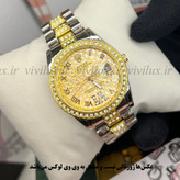 ساعت زنانه رولکس نگین دار قفل اصلی حکاکی