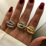 انگشتر زنانه طرح کارتیه Cartier فری سایز Freesize رنگ کاملا ثابت کد sm (پس کرایه)