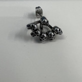 گوشواره استیل طرح جمجمه رنگ ثابت کد sf (پس کرایه)