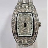 ساعت مچی زنانه ریچارد میل Richard Mille فول نگین مخراج کاری تاریخ دار بند استیل رنگ ثابت کد vn