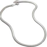 گردنبند ماری هرینگبون 60 سانت 4میل استیل عیار316 رنگ ثابت طلایی و نقره ای کد MP