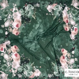 روسری نخ کاستوم طرح صبا قواره بزرگ 140x140 دور دوخت