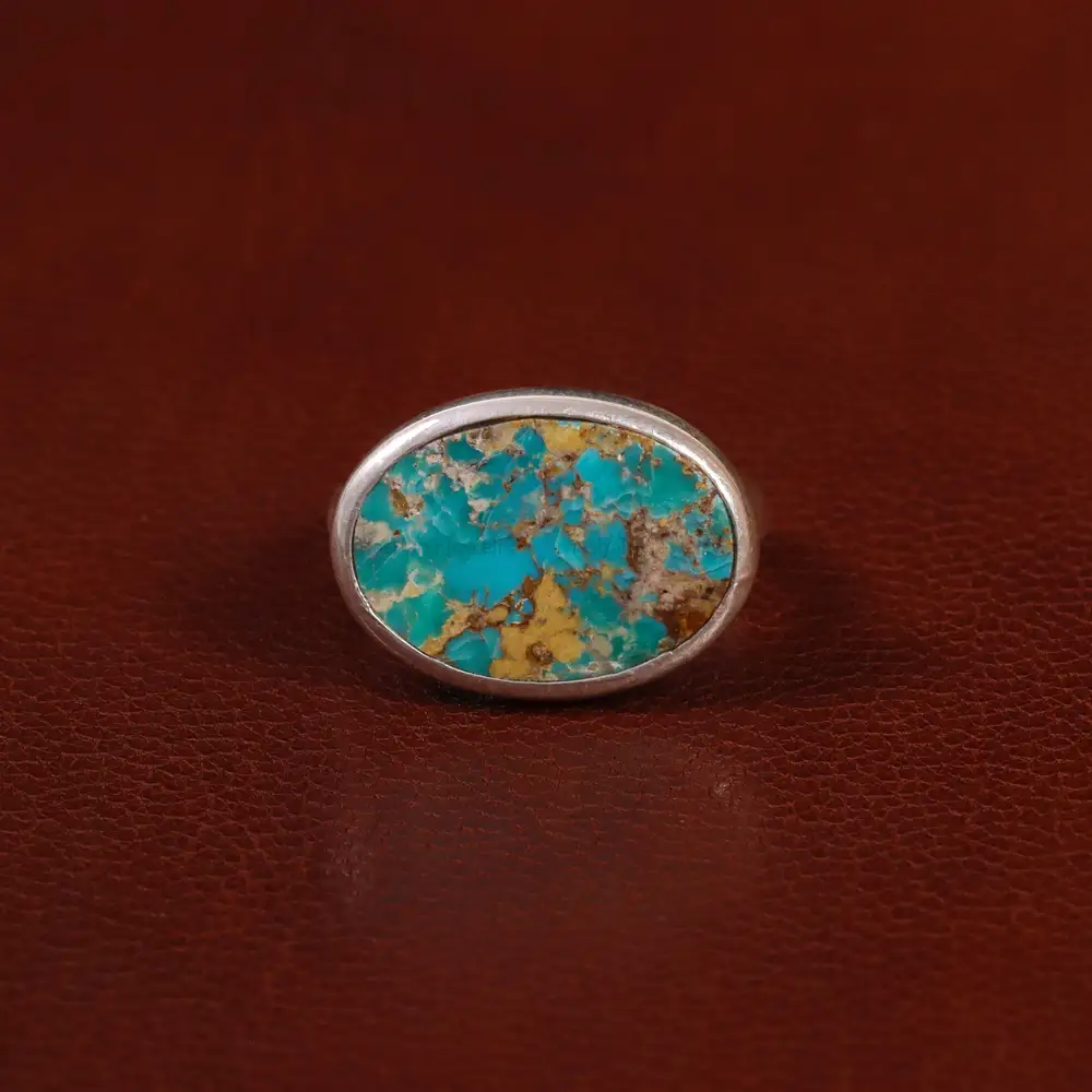 انگشتر فیروزه شجری مردانه کد 30733