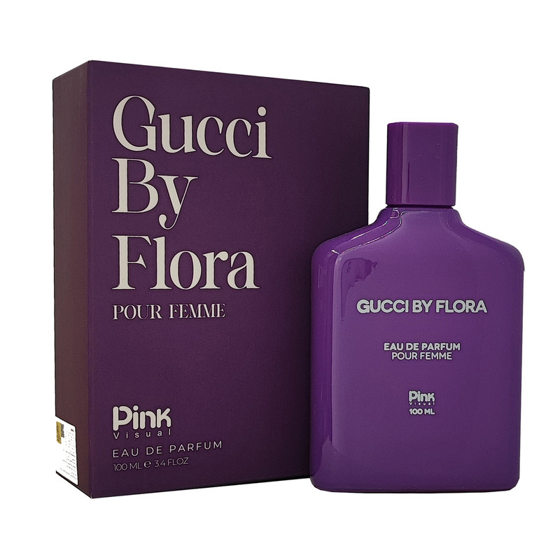 ادوپرفیوم زنانه پینک ویژوآل مدل Cucci by Flora با رایحه گرم حجم 100 میلیلیتر