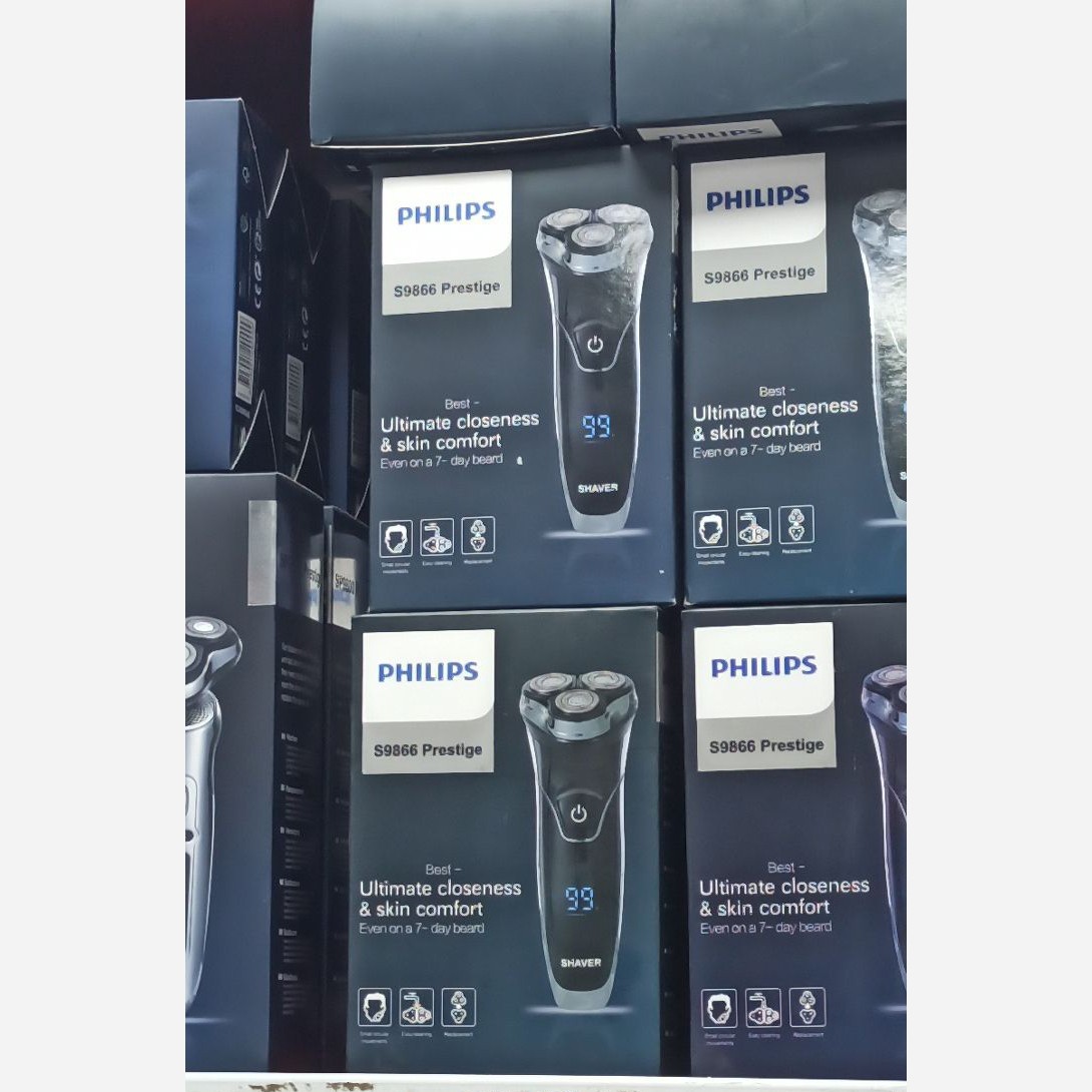 سه تیغ فیلیپس مدلS 9866 ساخت کشور هلند ضدآب و زیر دوشی
