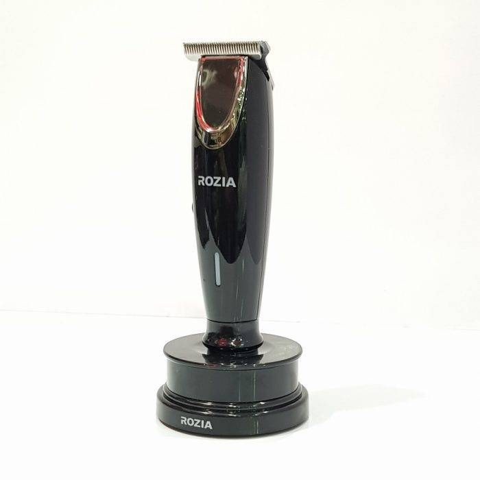 خط زن و صفر زن حرفه ای روزیا .تیغه اصلی.بسیار بادقت.شارژی.به همراه چند عدد شانه درجه.دارای پایه