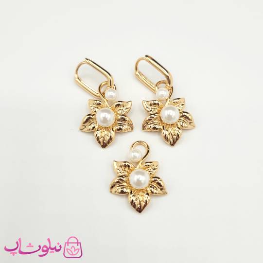 نیم ست زنانه ژوپینگ مدل گل و مروارید کد 4921