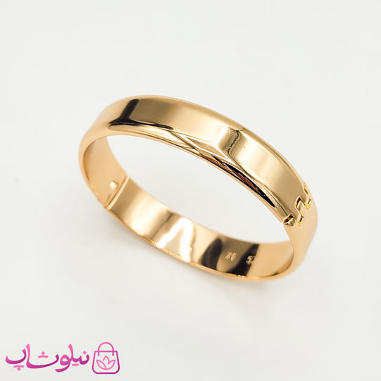 تکپوش زنانه پهن ژوپینگ طلایی مدل آینه ای سایز 3 کد 6491