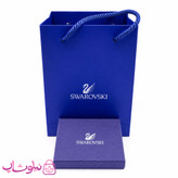 گردنبند زنانه نقره سواروسکی با کریستال بنفش ظریف کد 1700