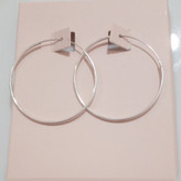 گوشواره حلقه ایی نقره با حک عیار 925 از برند sterling silver
