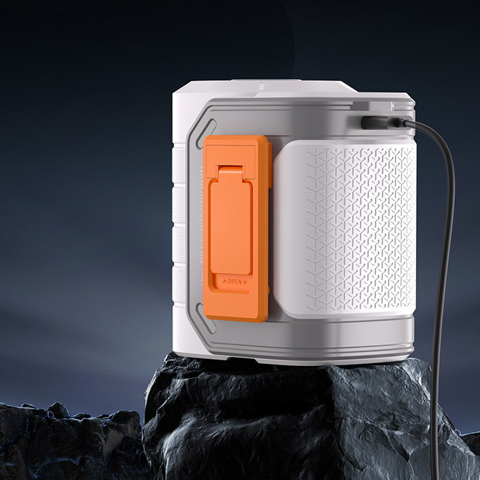 پنکه شارژی مدل کمپینگ کد K809 ظرفیت 6000 میلی آمپر ساعت