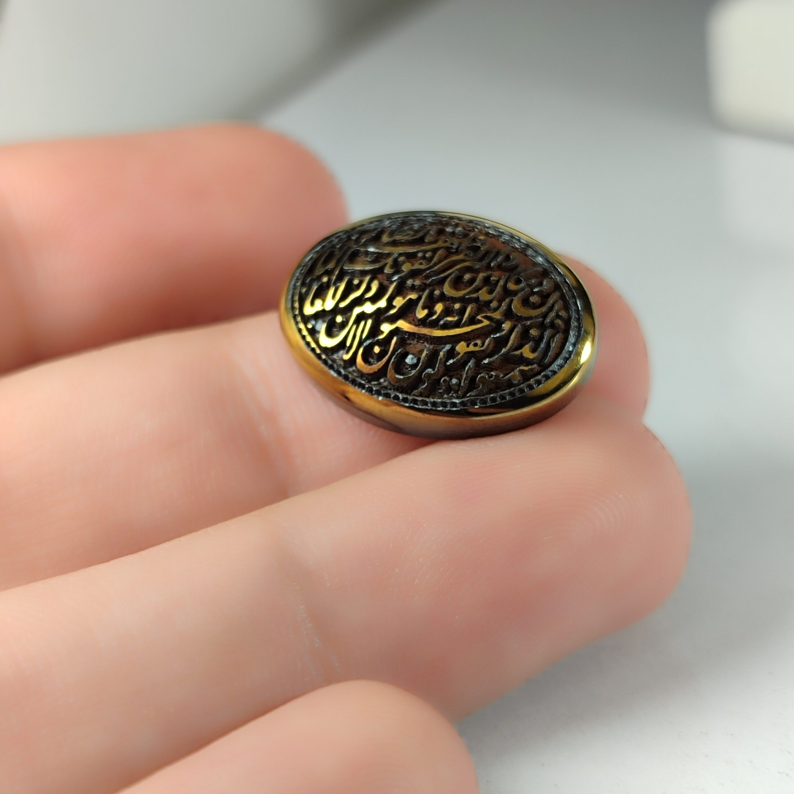 نگین حدید حکاکی وان یکاد کد 3526