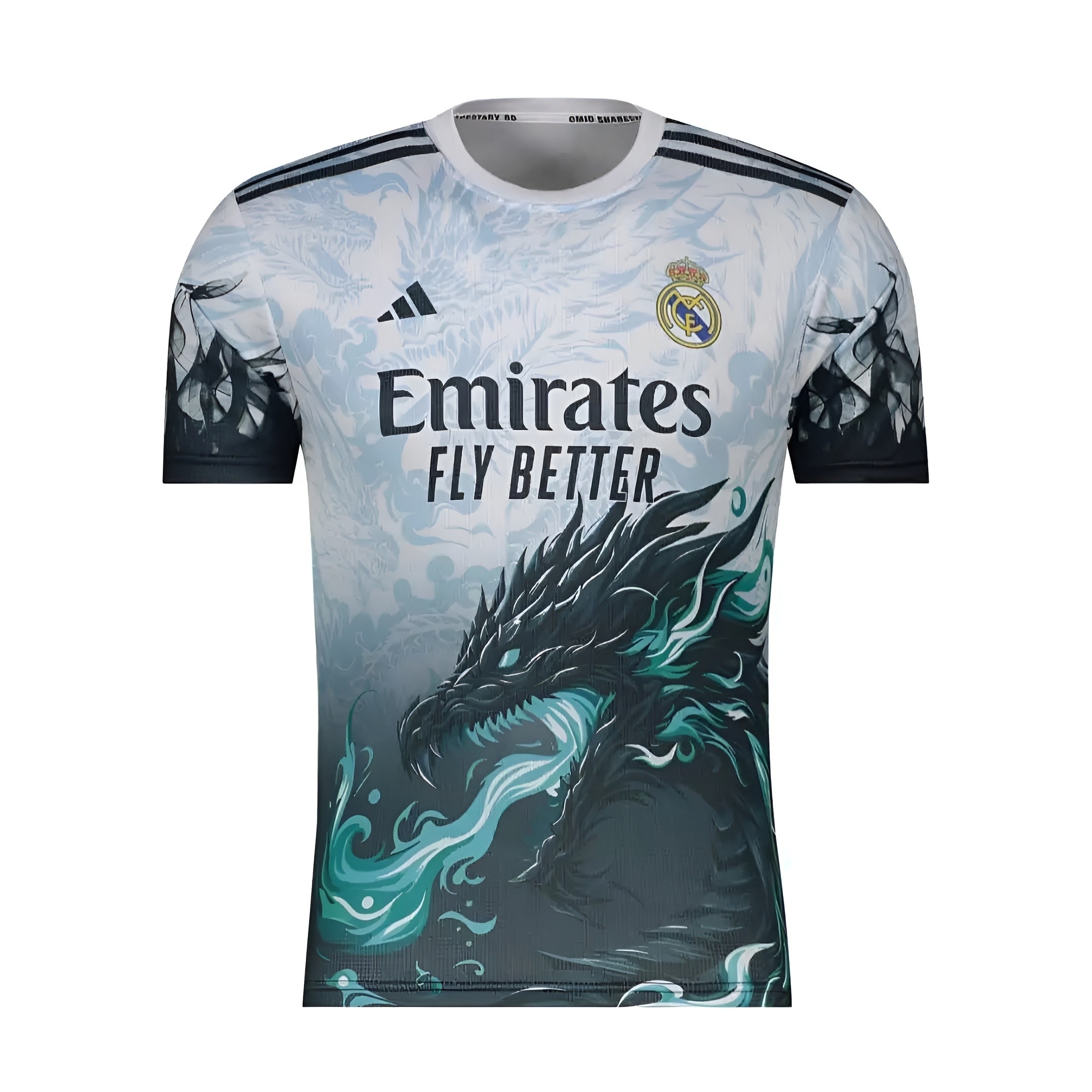 ست لباس ورزشی دراگون تیم رئال مادرید مدل امباپه شماره 10