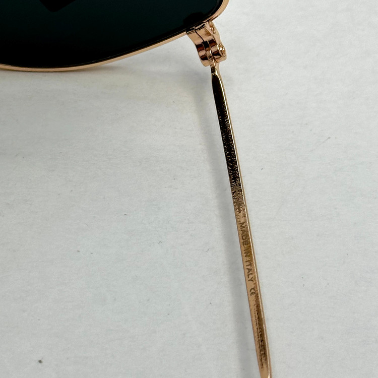 عینک آفتابی ریبن rayban شیشه سنگ مشکی طلایی کد rb 3958 (ارسال رایگان)