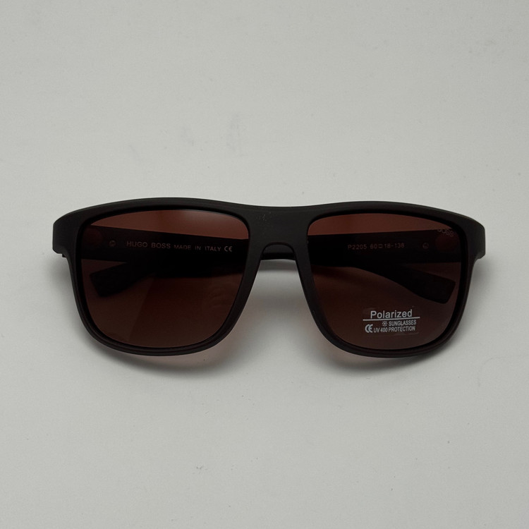عینک آفتابی پلاریزه هوگو باس HUGO BOSS قهوه ای کد 2205 - عینک رانندگی (ارسال رایگان)