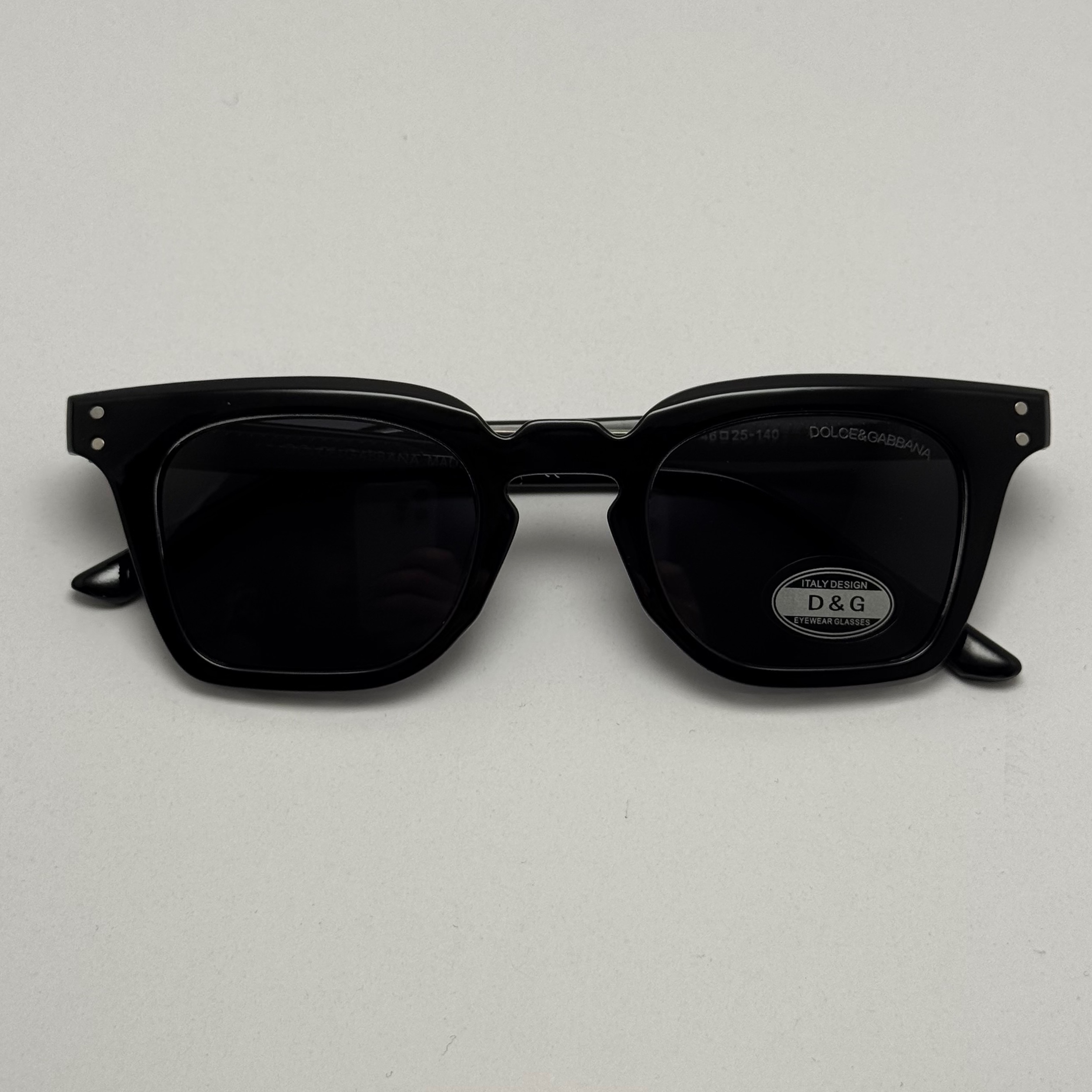 عینک آفتابی پلاریزه دولچه گابانا DOLCE GABBANA دسته سیم کشی شده لولا فنر مشکی کد 7707 (ارسال رایگان)