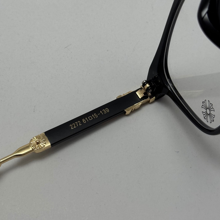 عینک بلوکات کروم هارتز مشکی طلایی Chrome Hearts 2272 - کیفیت مستر (ارسال رایگان)