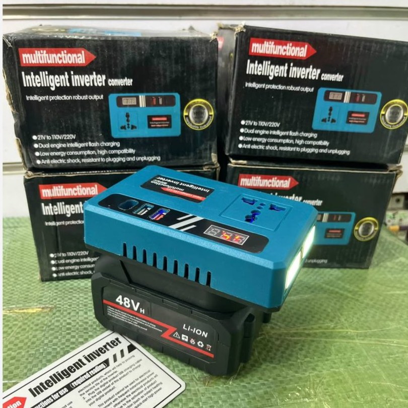 اینورتر شارژی چندمنظوره ( وارداتی ) مدل intelligent inverter converter دارای چراغ قوه ایکس