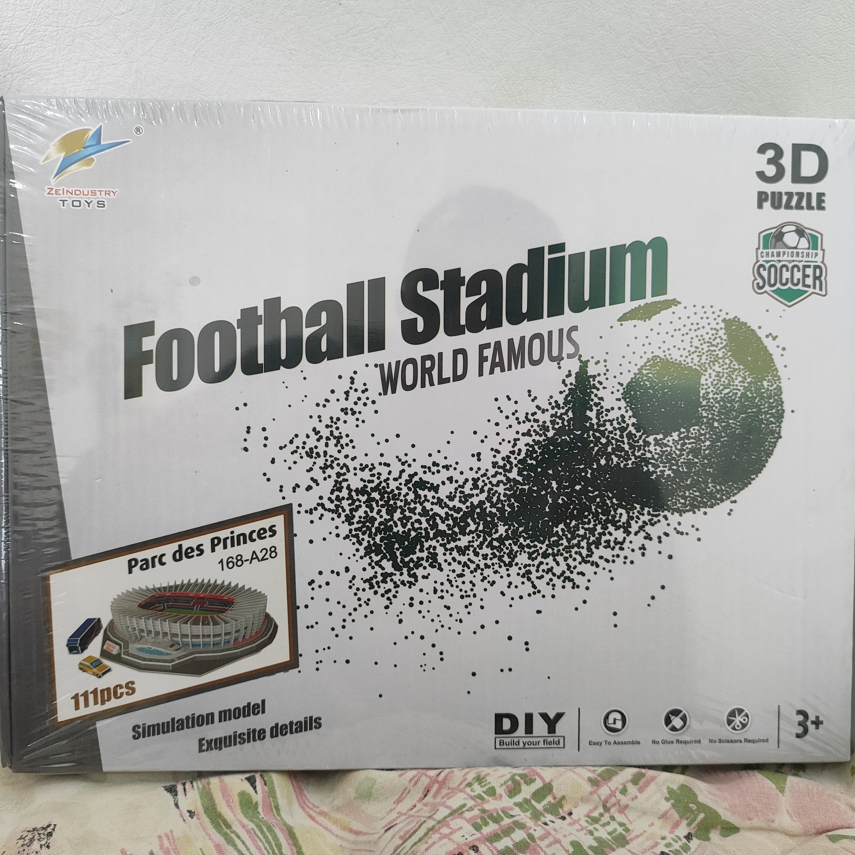 پازل سه بعدی استادیوم پارک د پرنس ورزشگاه پاریس فرانسه پاریس-سن-ژرمن parc des princes 3s pazzle